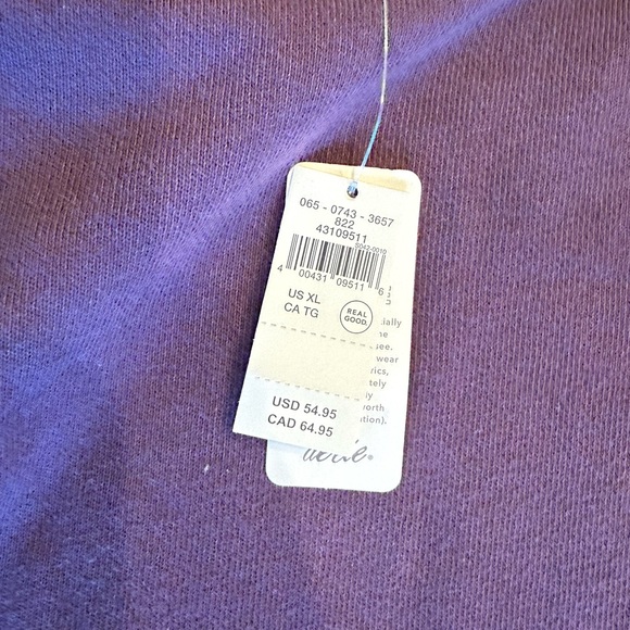 Aerie Purple Ruffle Sleeve Sweatshirt - Picture 4 of 4